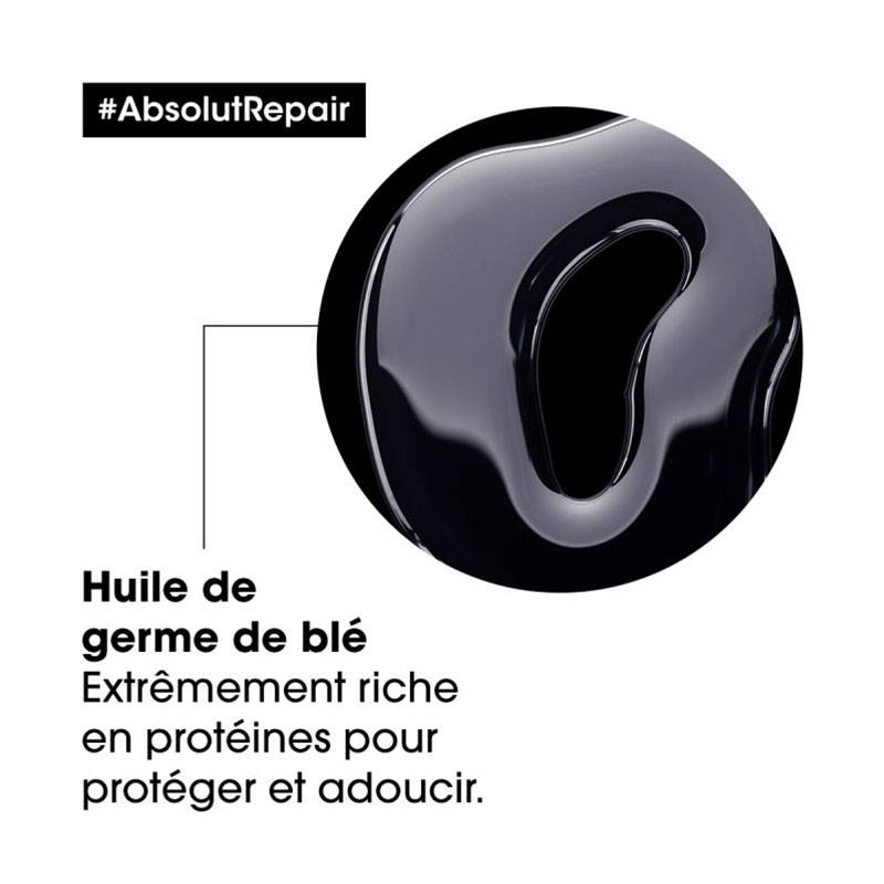 Huile 10-en-1 sans rinçage Absolut Repair de la marque L'Oréal Professionnel Contenance 90ml - 2