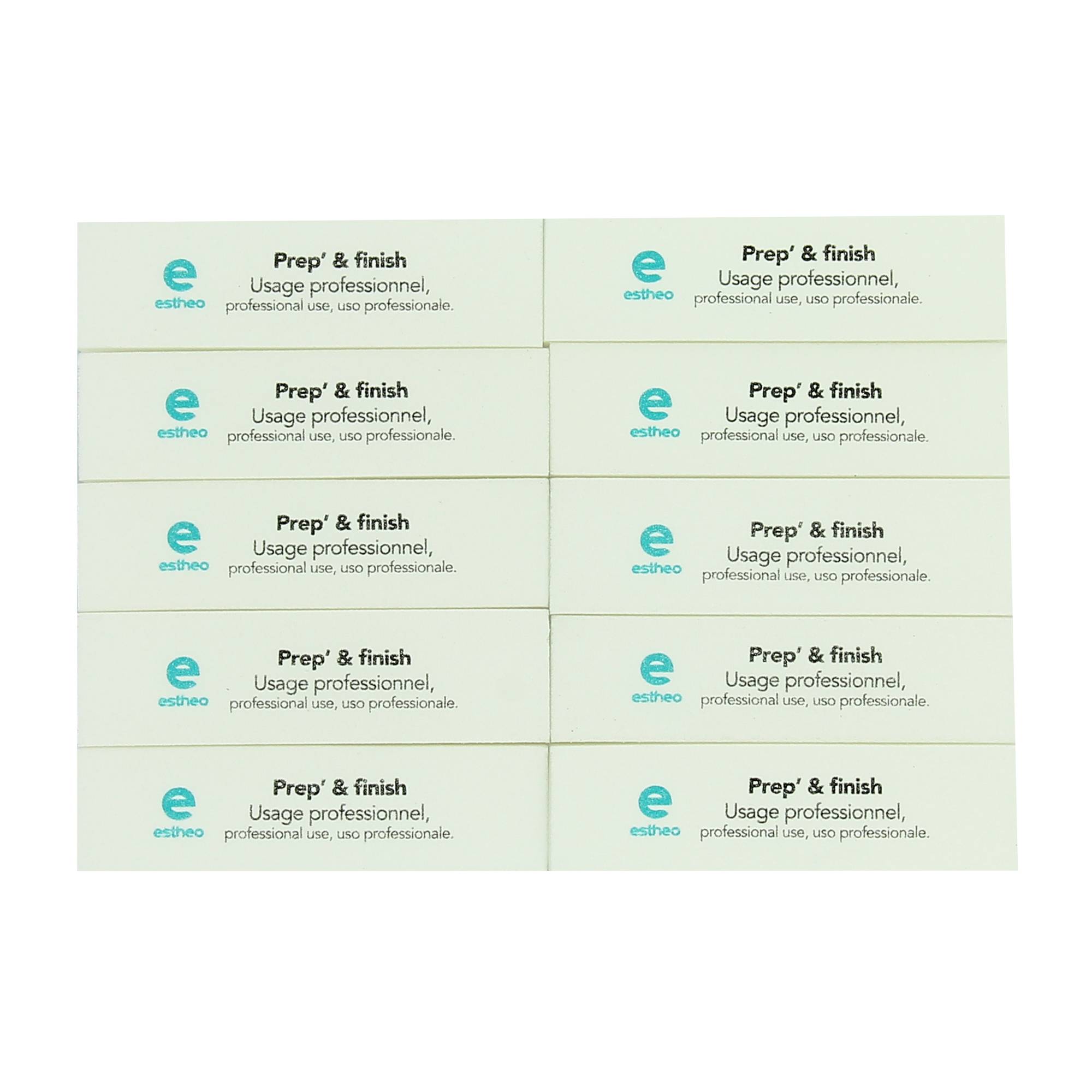 Set de 10 blocs ponce Prep’ & finish Blanc de la marque Estheo - 1