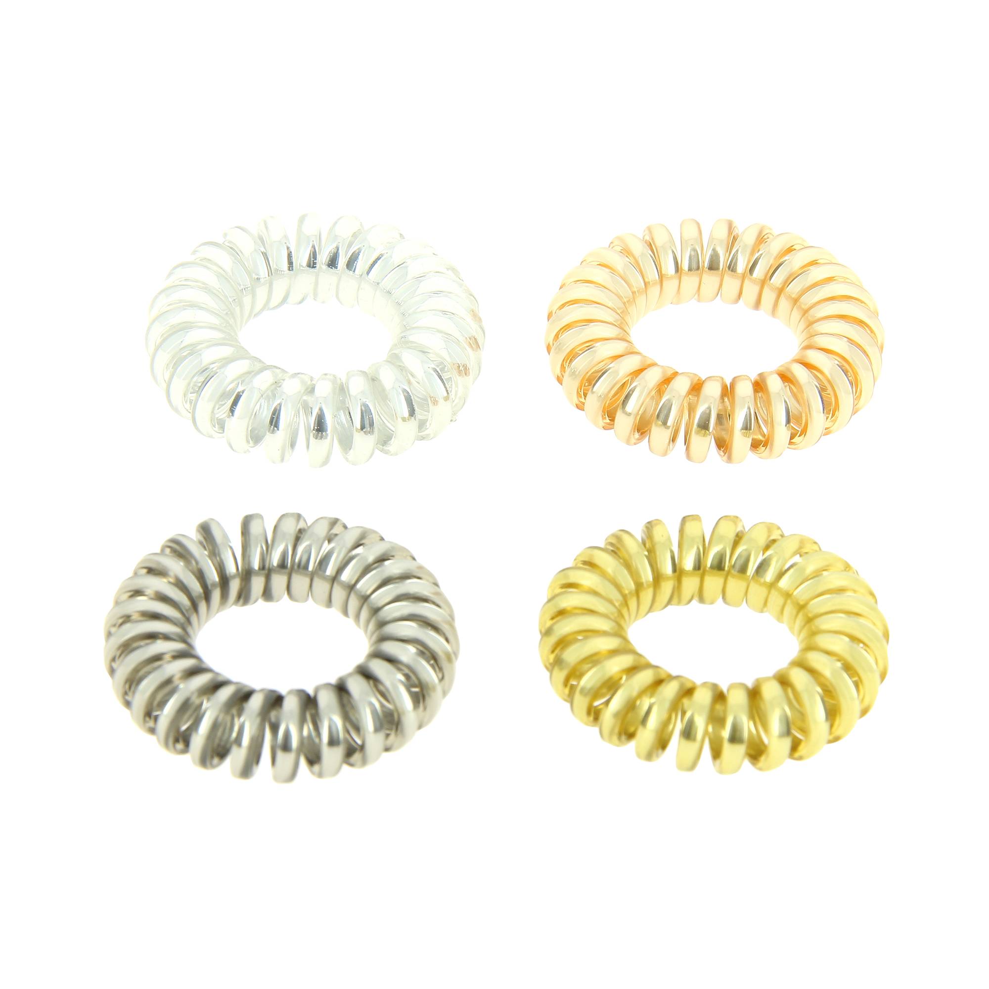 Elastique ressort assorti x4 de la marque Coiffeo - 1
