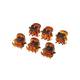 Mini pince marron x6 - 1 Mini pince marron x6 de la marque Coiffeo - 1