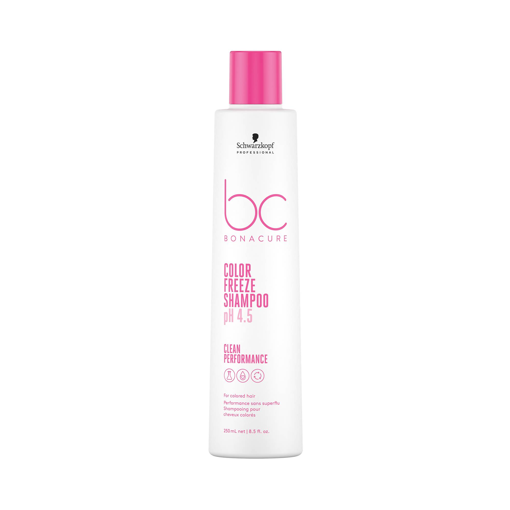 Shampooing pour cheveux colorés pH 4.5 Color Freeze de la marque Schwarzkopf Professional Contenance 250ml - 1