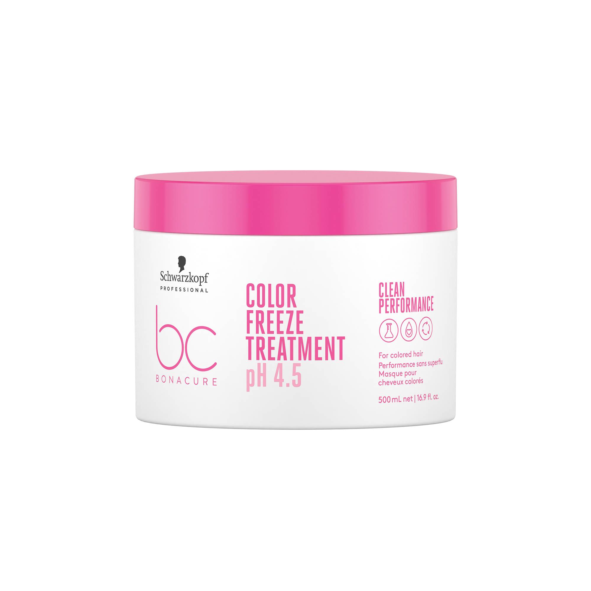 Masque pour cheveux colorés pH 4.5 Color Freeze Treatment de la marque Schwarzkopf Professional Contenance 500ml - 1