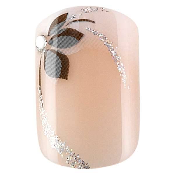 Faux ongles idyllic nails Set x24 Shiny flowers de la marque Peggy Sage - 1