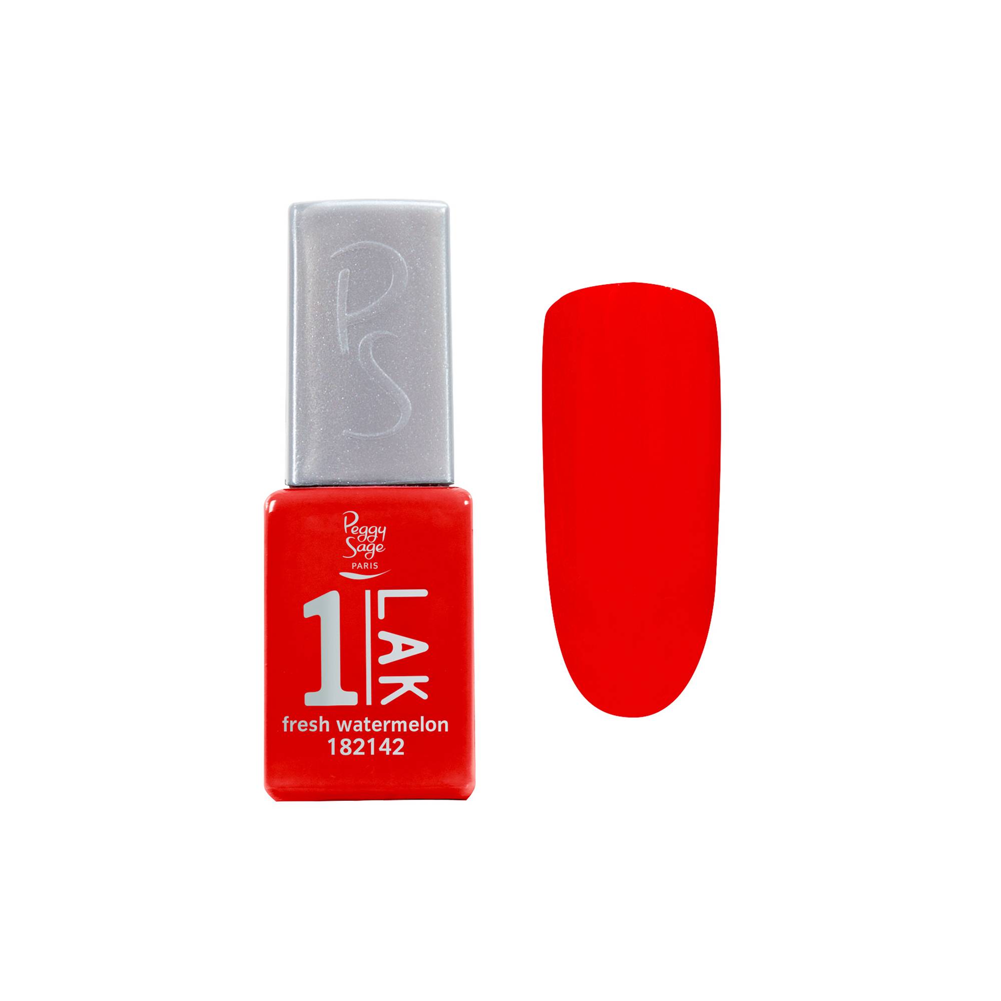 Mini vernis semi-permanent 1-LAK - fresh watermelon de la marque Peggy Sage Contenance 5ml - 1