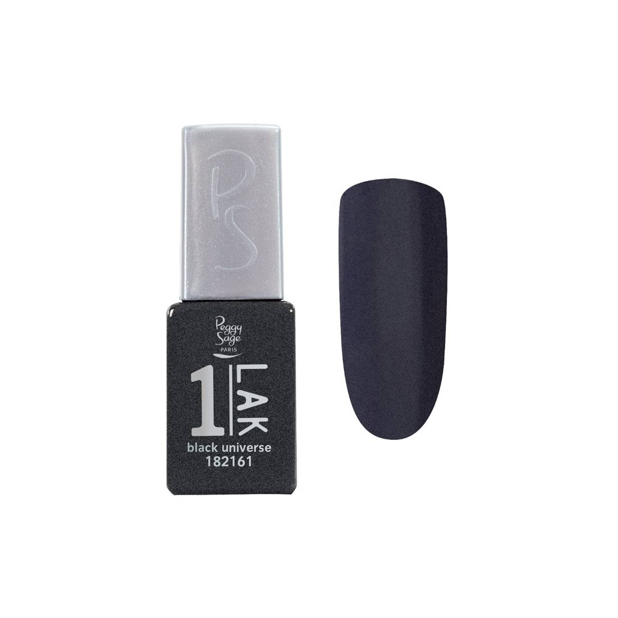 Vernis semi-permanent One-LAK 1-step gel polish black universe de la marque Peggy Sage Contenance 5ml - 1