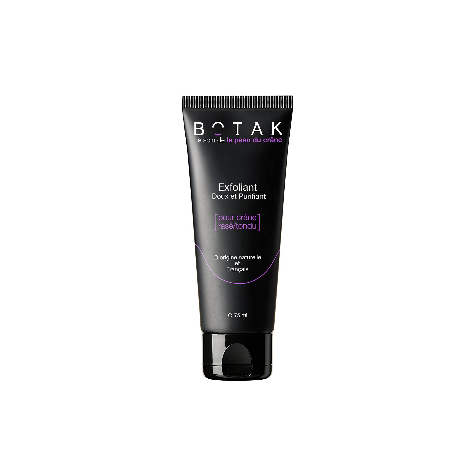 Exfoliant doux et purifiant crâne raséou tondu de la marque Botak Contenance 75ml - 1