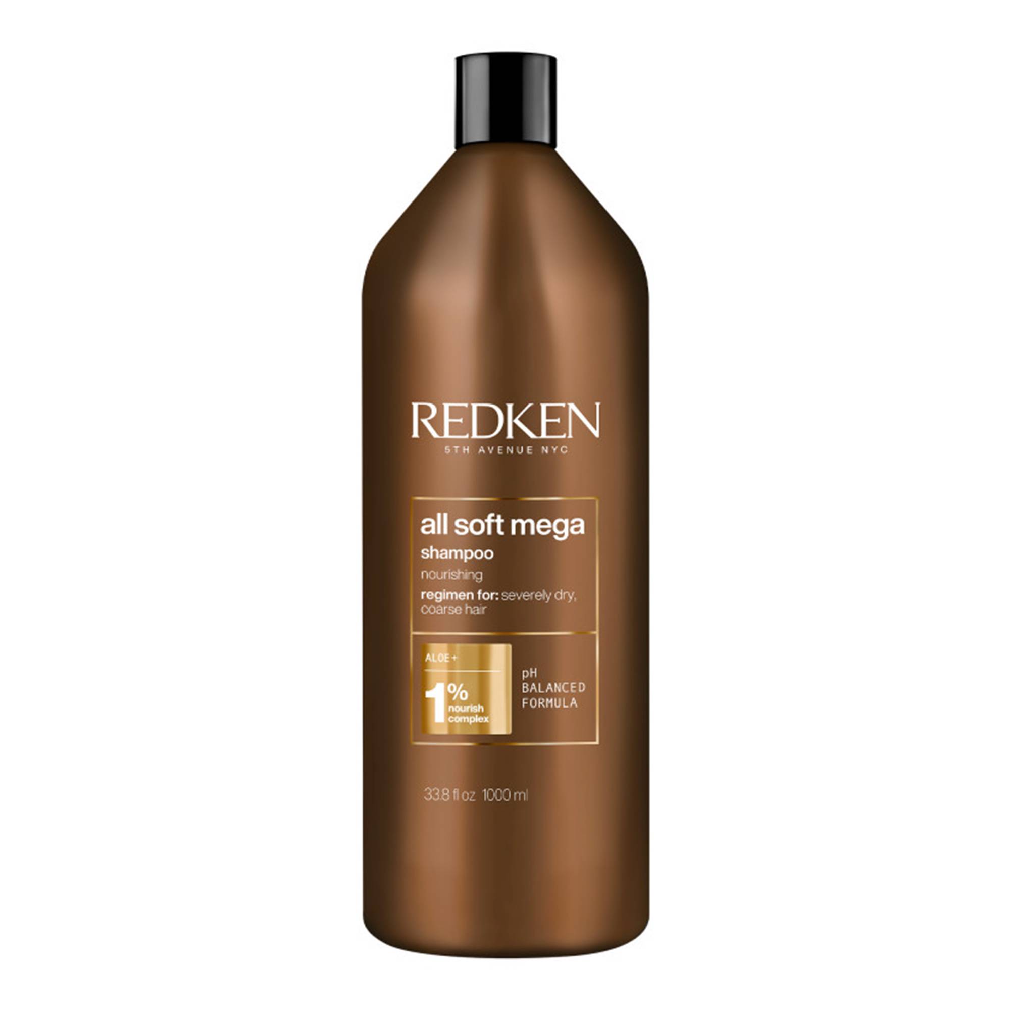Shampoing technique nourrissant All Soft Mega Curls de la marque Redken Contenance 1000ml - 1