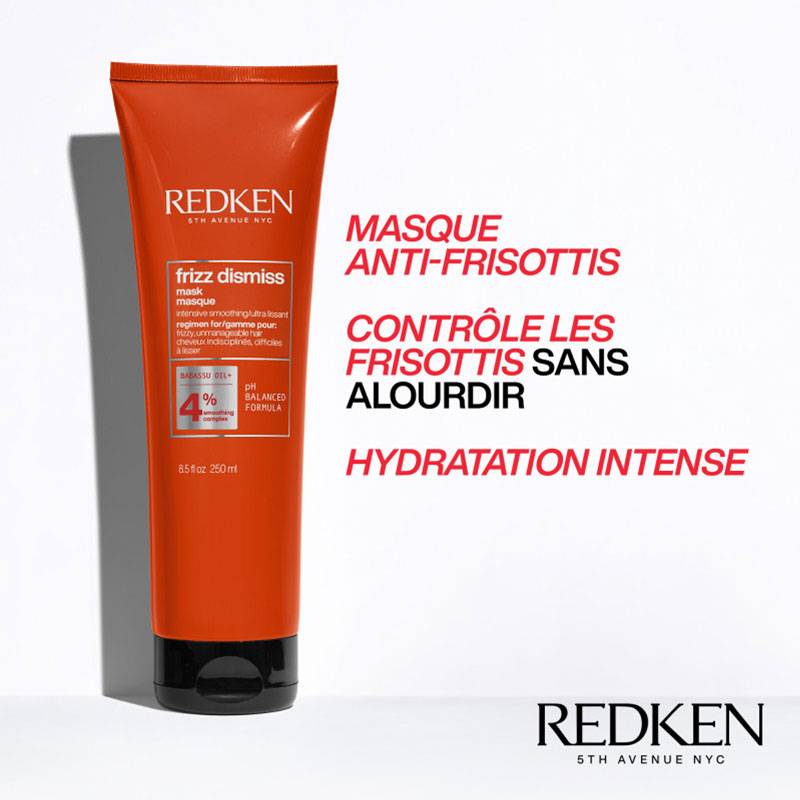 Masque anti-frisottis Frizz Dismiss NEW de la marque Redken Contenance 250ml - 2