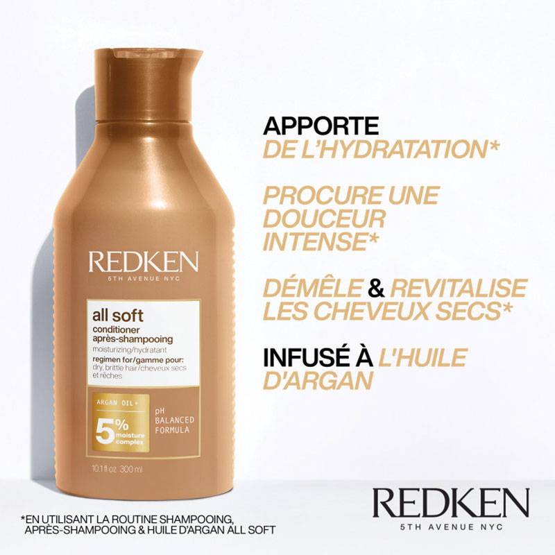 Apres-shampoing hydratant All Soft NEW de la marque Redken Contenance 300ml - 2