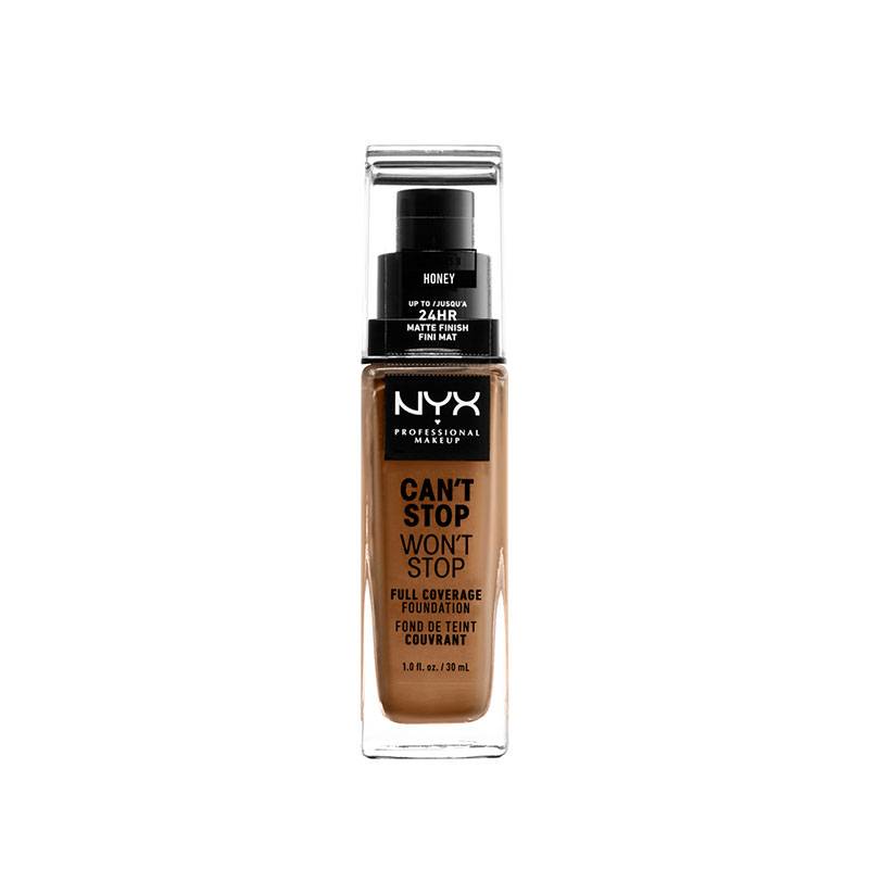 Fond de teint liquide Can't Stop Won't Stop - Honey de la marque NYX Professional Makeup Contenance 30ml - 1