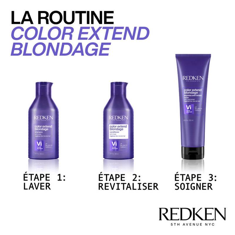Masque neutralisant Express Anti-Brass Color Extend Blondage de la marque Redken Contenance 250ml - 7
