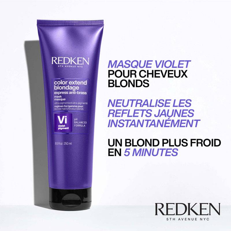Masque neutralisant Express Anti-Brass Color Extend Blondage de la marque Redken Contenance 250ml - 2