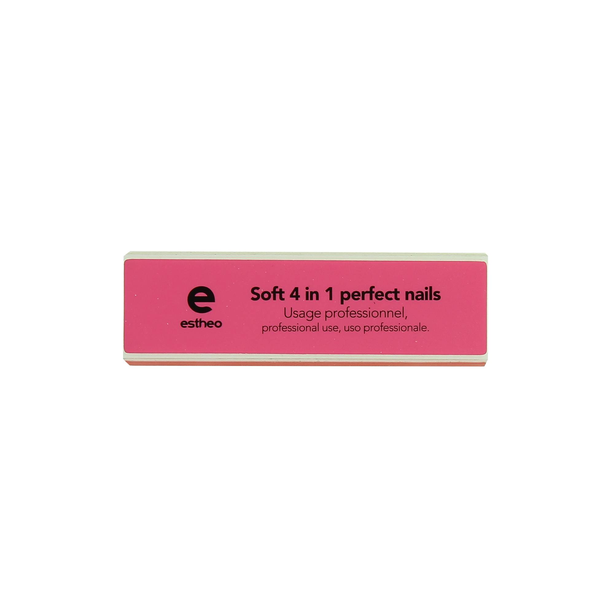 Bloc 4 faces - Soft 4 in 1 perfect nails Rose & Orange de la marque Estheo - 1