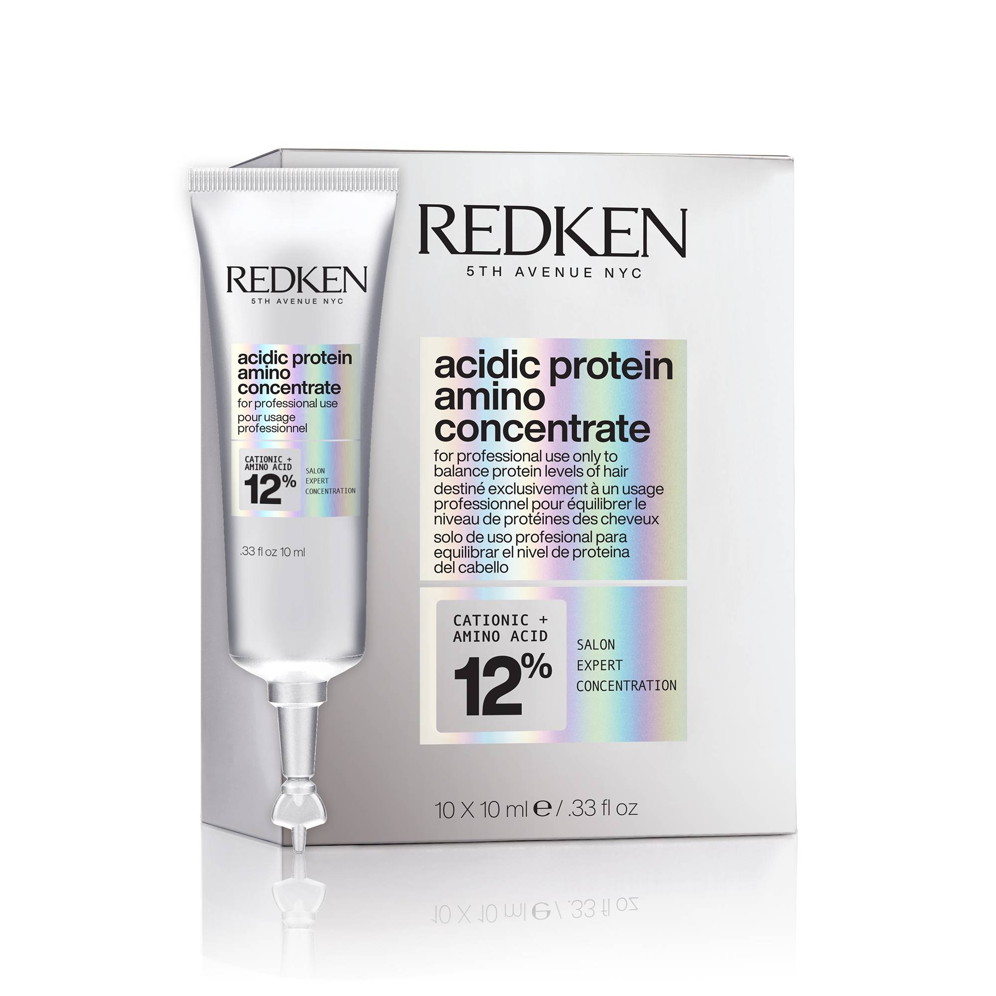 Acidic Protein Amino Concentrate 10 x 10 ml de la marque Redken - 1