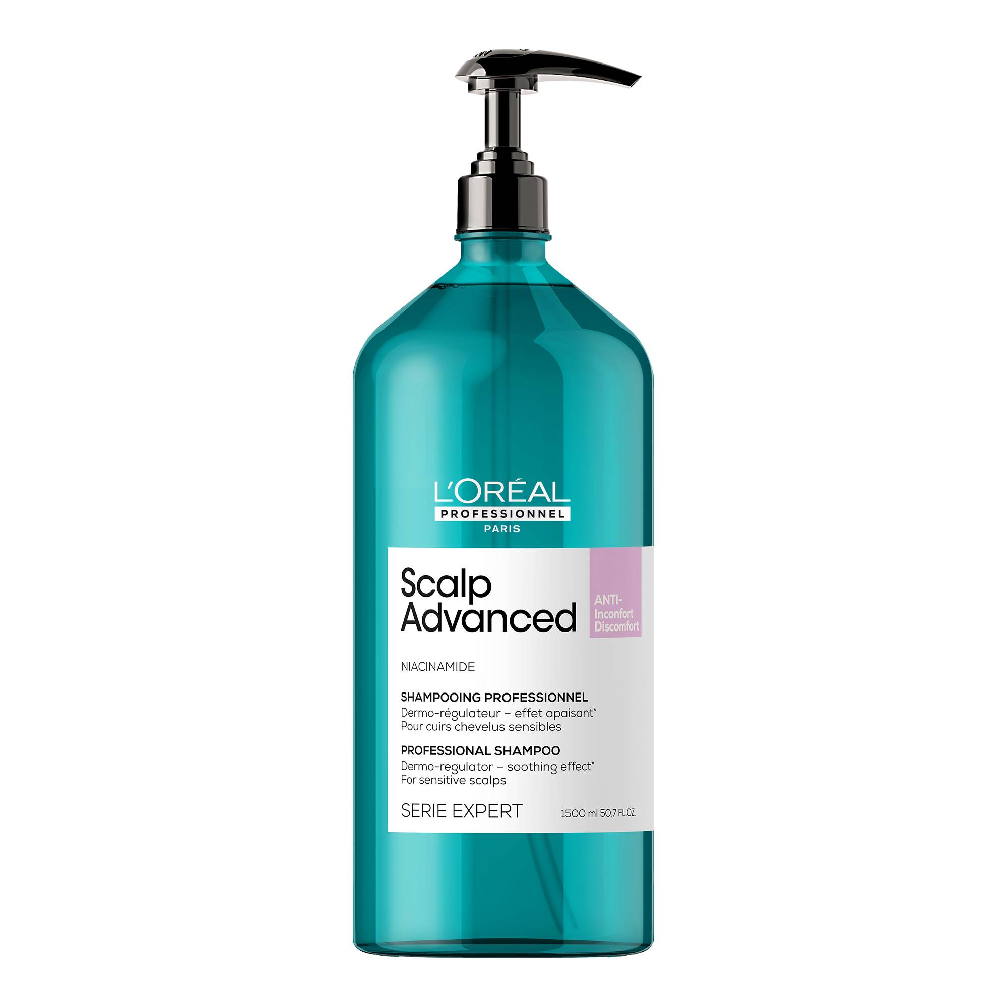 Shampoing dermo-régulateur apaisant Scalp Advanced de la marque L'Oréal Professionnel Contenance 1500ml - 1
