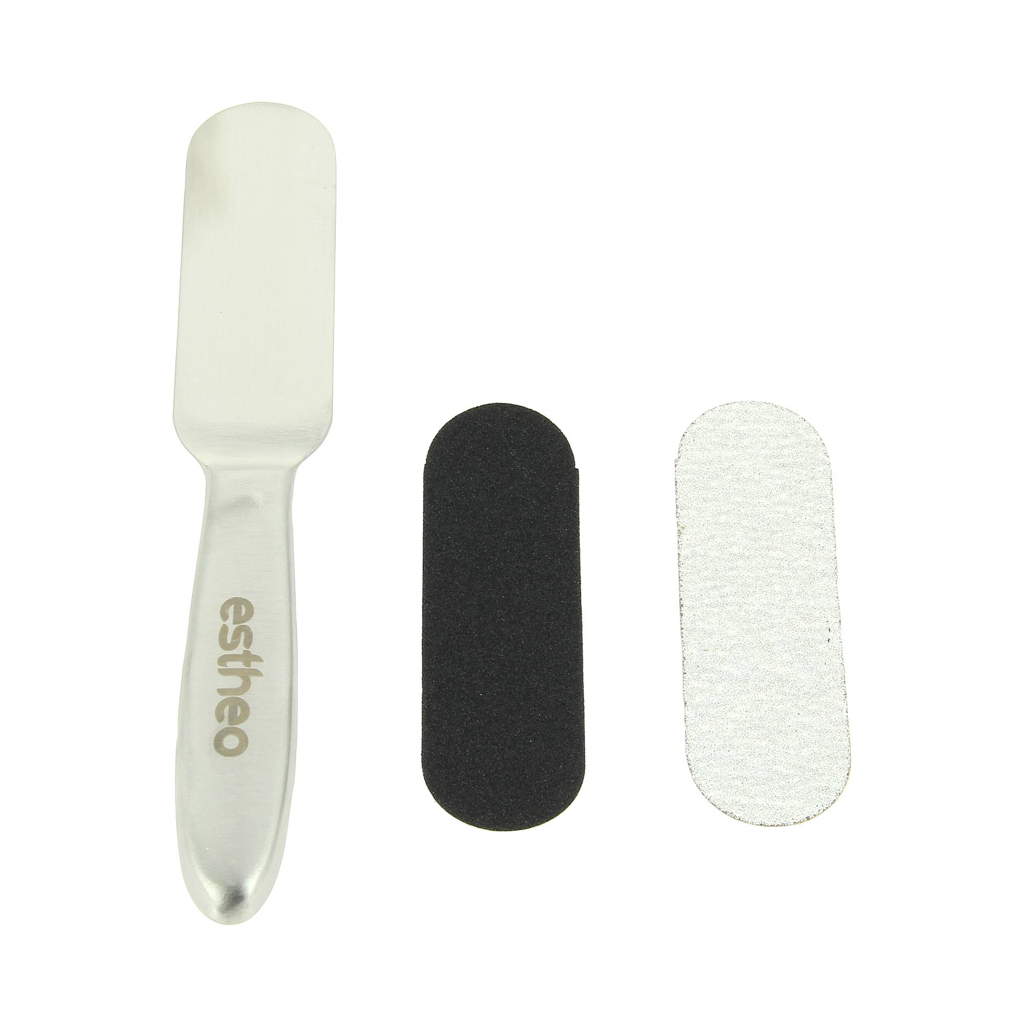 Rape pieds avec set de 6pcs Zebra 100 + 6pcs 180 noir de la marque Estheo - 1
