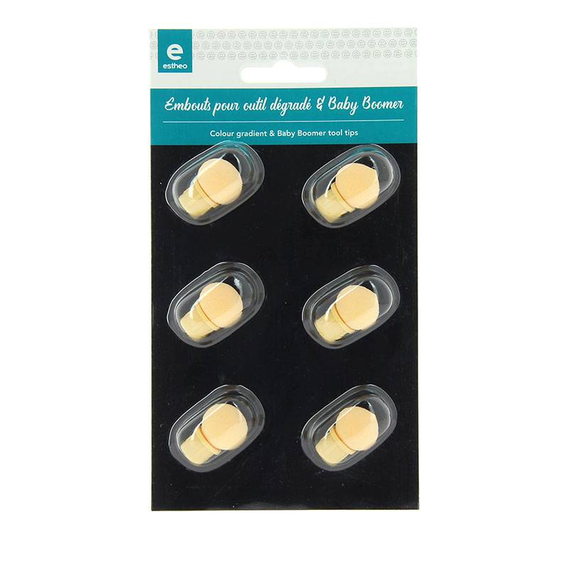 Embouts pour outil dégradé & Baby Boomer x6 de la marque Estheo - 1