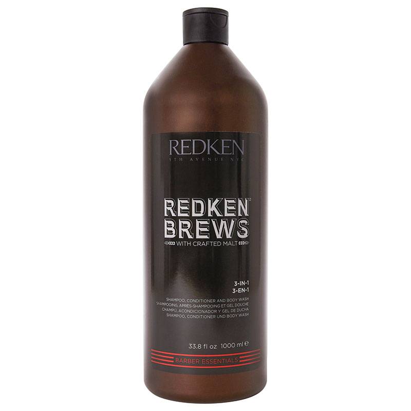 Shampooing 3-en-1 Redken Brews de la marque Redken Contenance 1000ml - 1