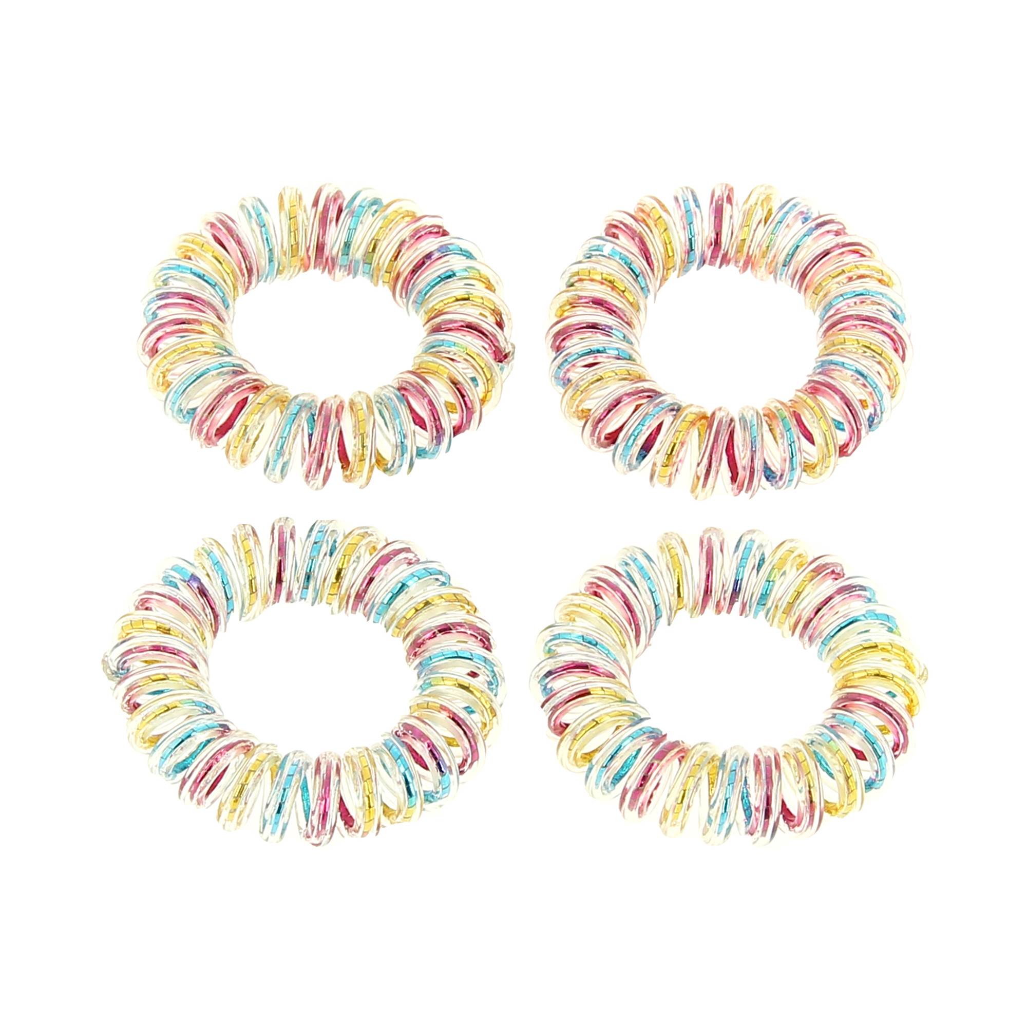 Elastique ressort multicolor x4 de la marque Coiffeo - 1