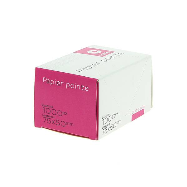 Boîte de 1000 papiers pointe 75x50mm de la marque Coiffeo - 1