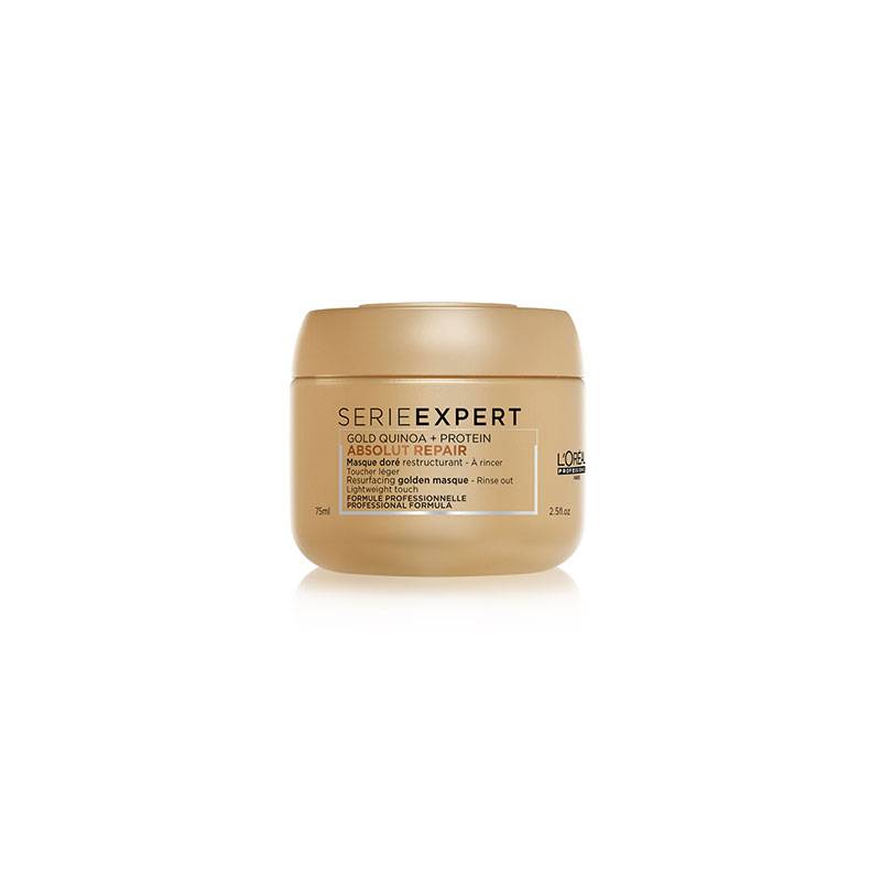 Masque doré restructurant Absolut Repair Gold de la marque L'Oréal Professionnel Contenance 75ml - 1
