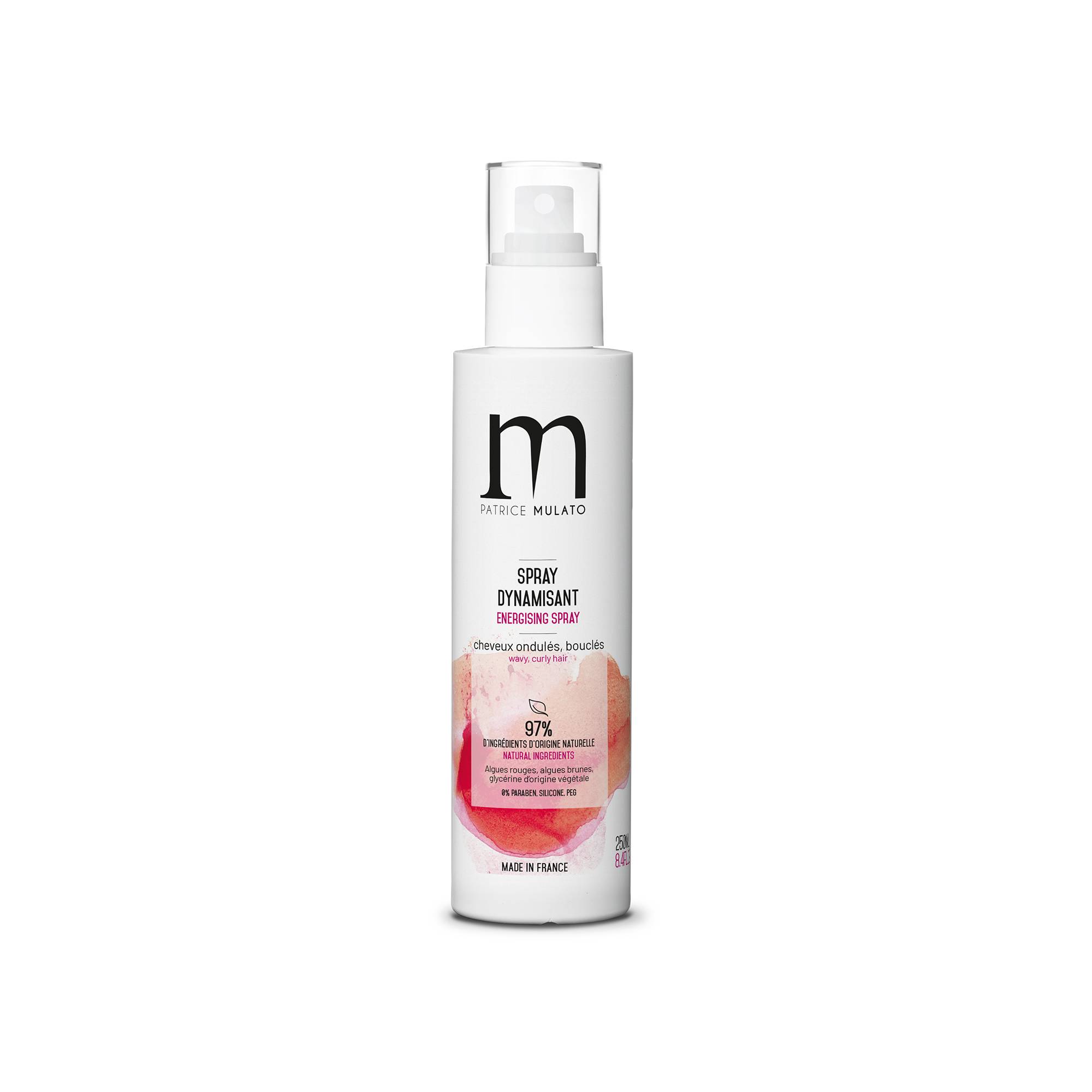 Spray dynamisant cheveux ondulés et bouclés de la marque Mulato Contenance 250ml - 1