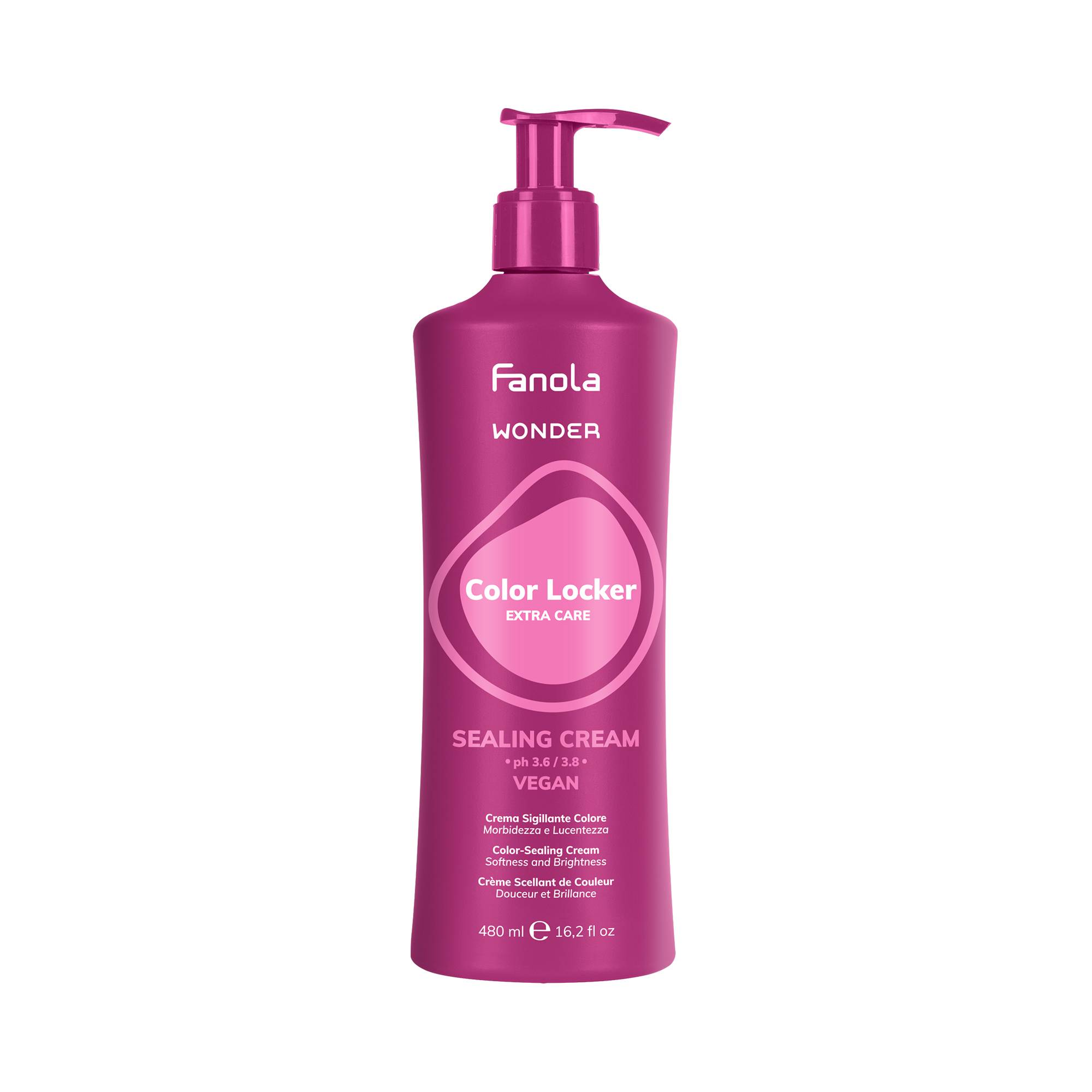Soin fixateur de couleur Wonder Color Locker de la marque Fanola Contenance 480ml - 1