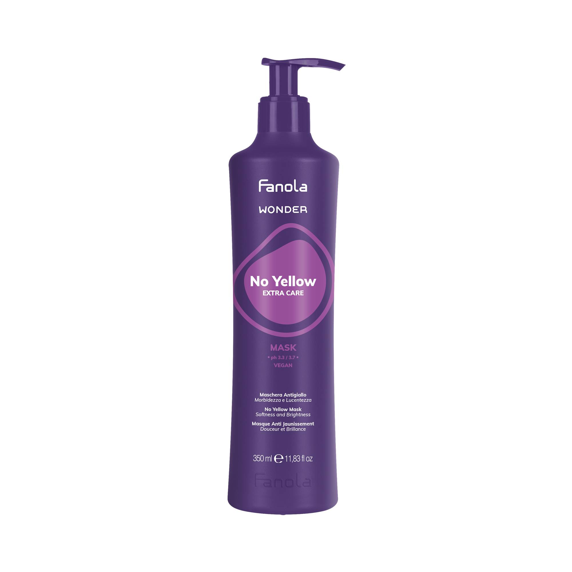 Masque anti-reflet jaune Wonder No Yellow de la marque Fanola Contenance 350ml - 1