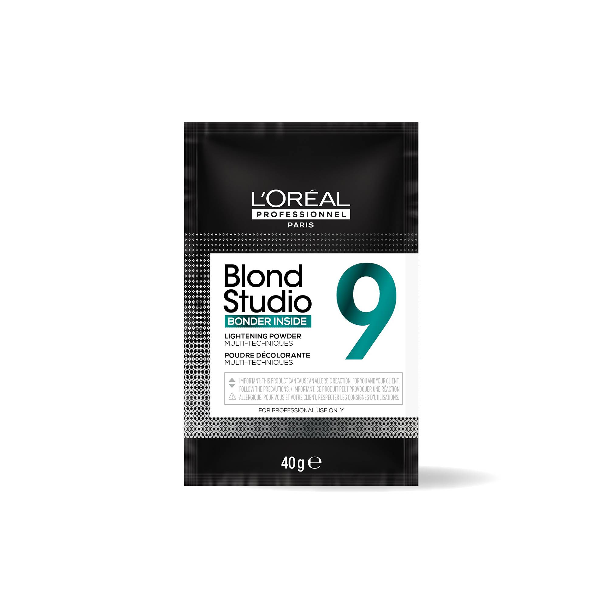 Sachet poudre décolorante Blond Studio 9 Bonder Inside de la marque L'Oréal Professionnel Contenance 40g - 1