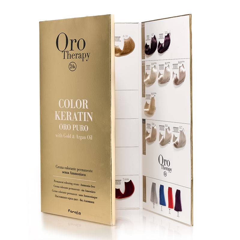 Grand nuancier Color Keratin Oro Puro de la marque Oro Therapy - 1