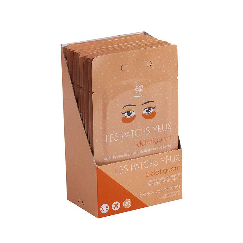 Présentoir paires de patchs yeux défatiguant x15 de la marque Peggy Sage Contenance 200g - 1