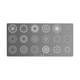 Plaque de stamping nail art Mandala mini - 1 Plaque de stamping nail art Mandala mini de la marque Peggy Sage - 1