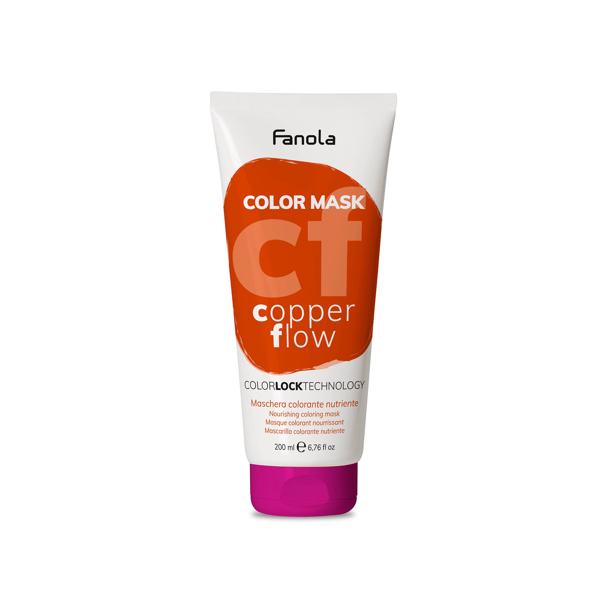 Masque colorant Color Mask copper flow de la marque Fanola Contenance 200ml - 1