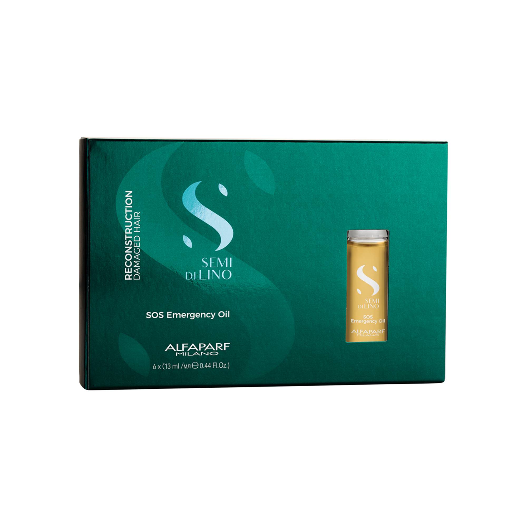 Traitement SOS urgence huile Reconstruction (6x13ml) de la marque Alfaparf Milano Contenance 78ml - 1