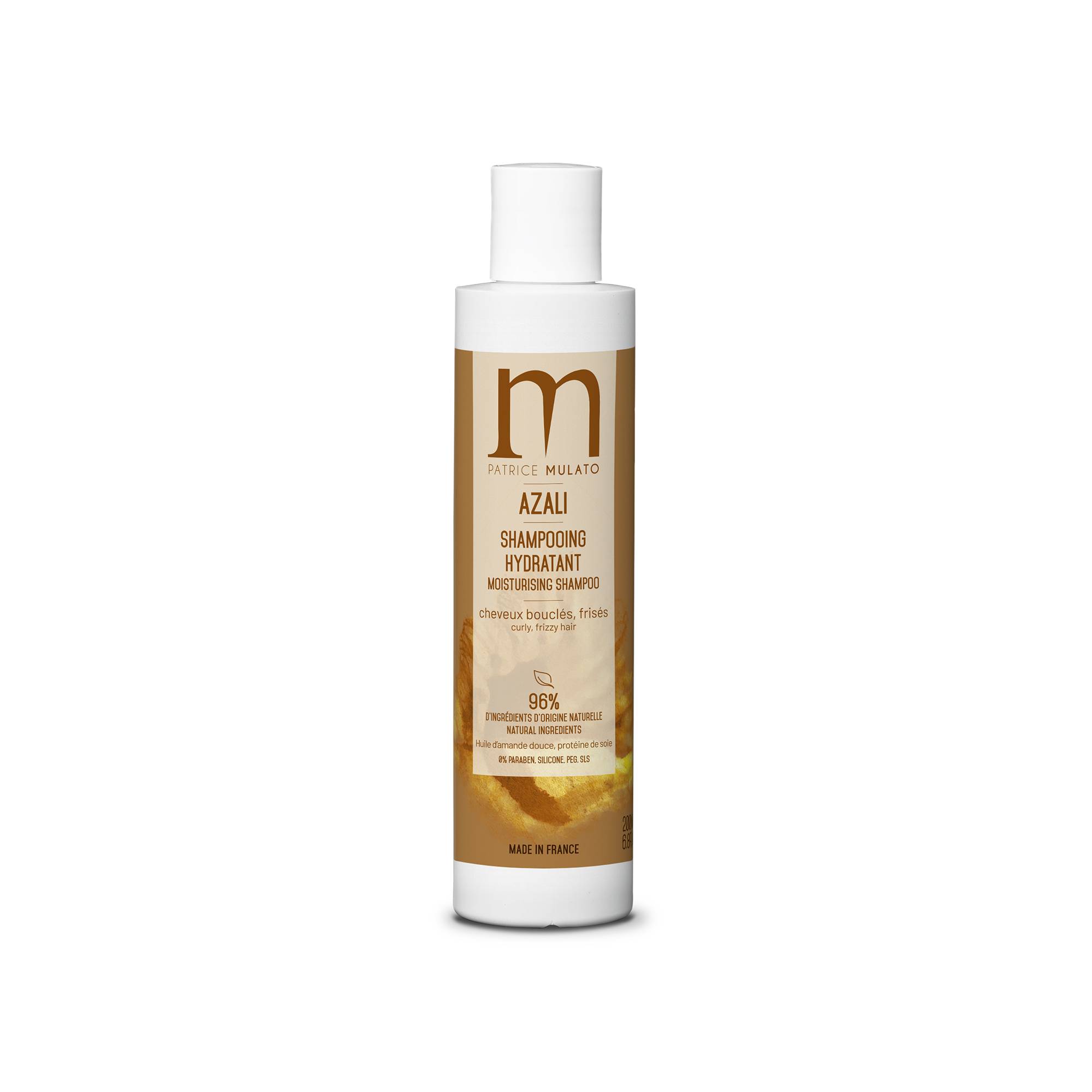Shampooing Azali hydratant cheveux frises de la marque Mulato Contenance 200ml - 1