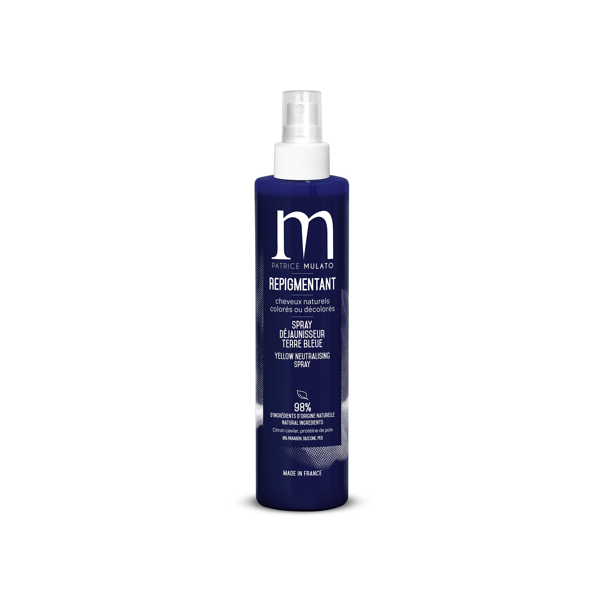 Spray déjaunisseur sans rinçage Terre Bleu de la marque Mulato Contenance 200ml - 1