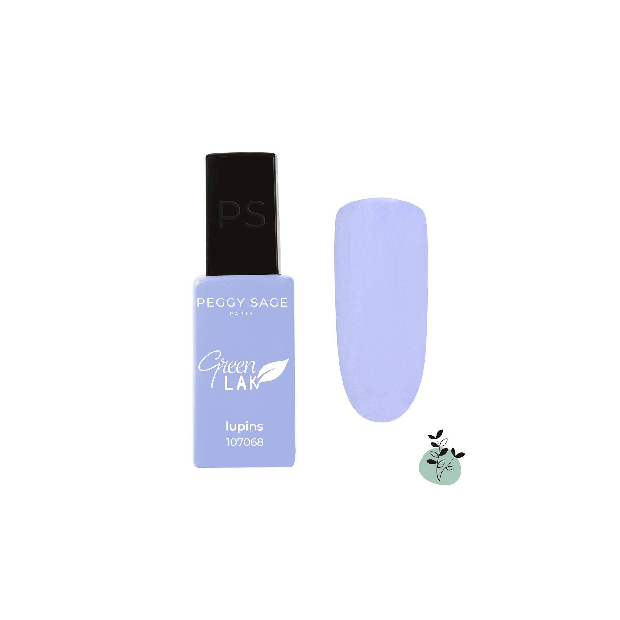 Vernis longue tenue Green LAK Lupin de la marque Peggy Sage Contenance 10ml - 1