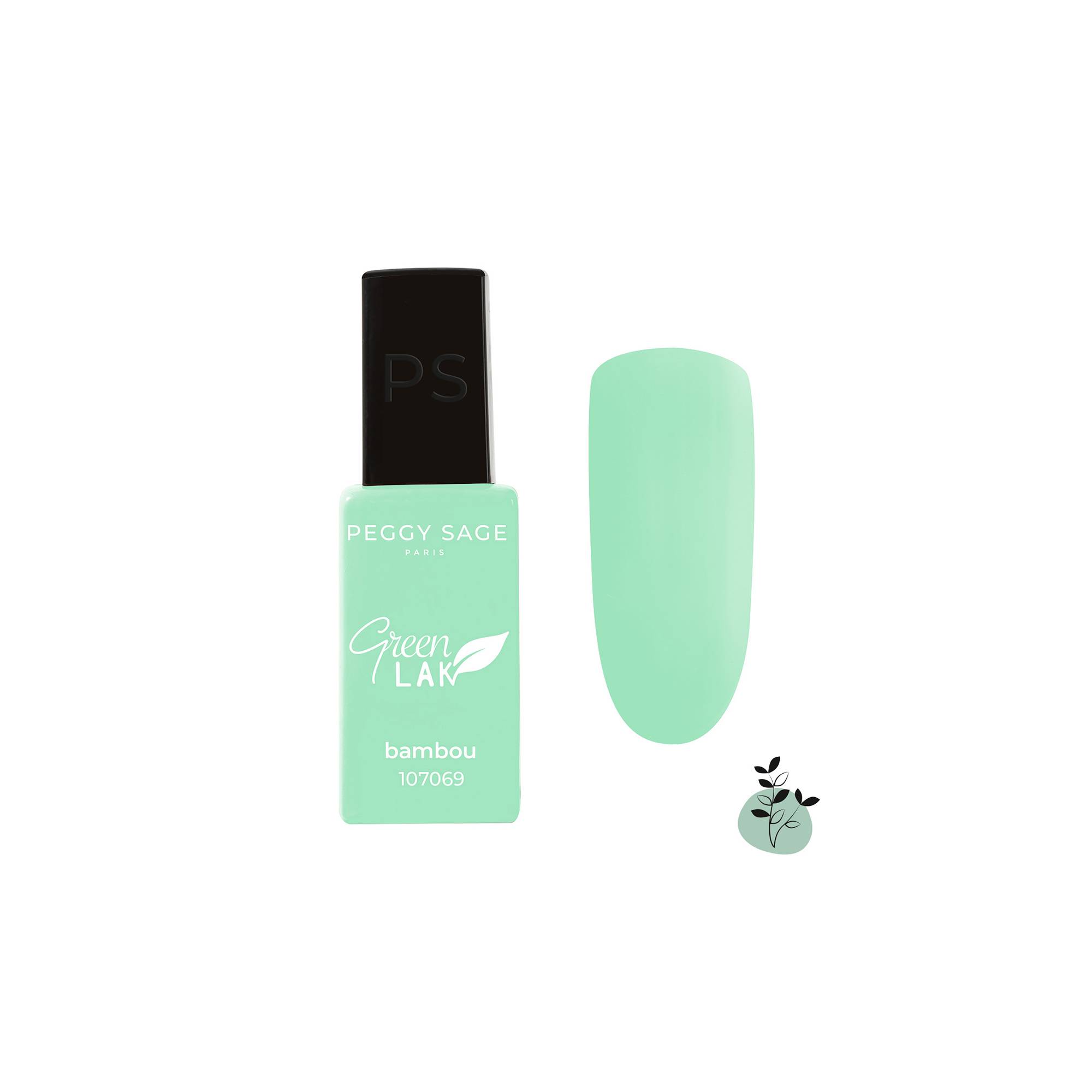 Vernis longue tenue Green LAK Bambou de la marque Peggy Sage Contenance 10ml - 1