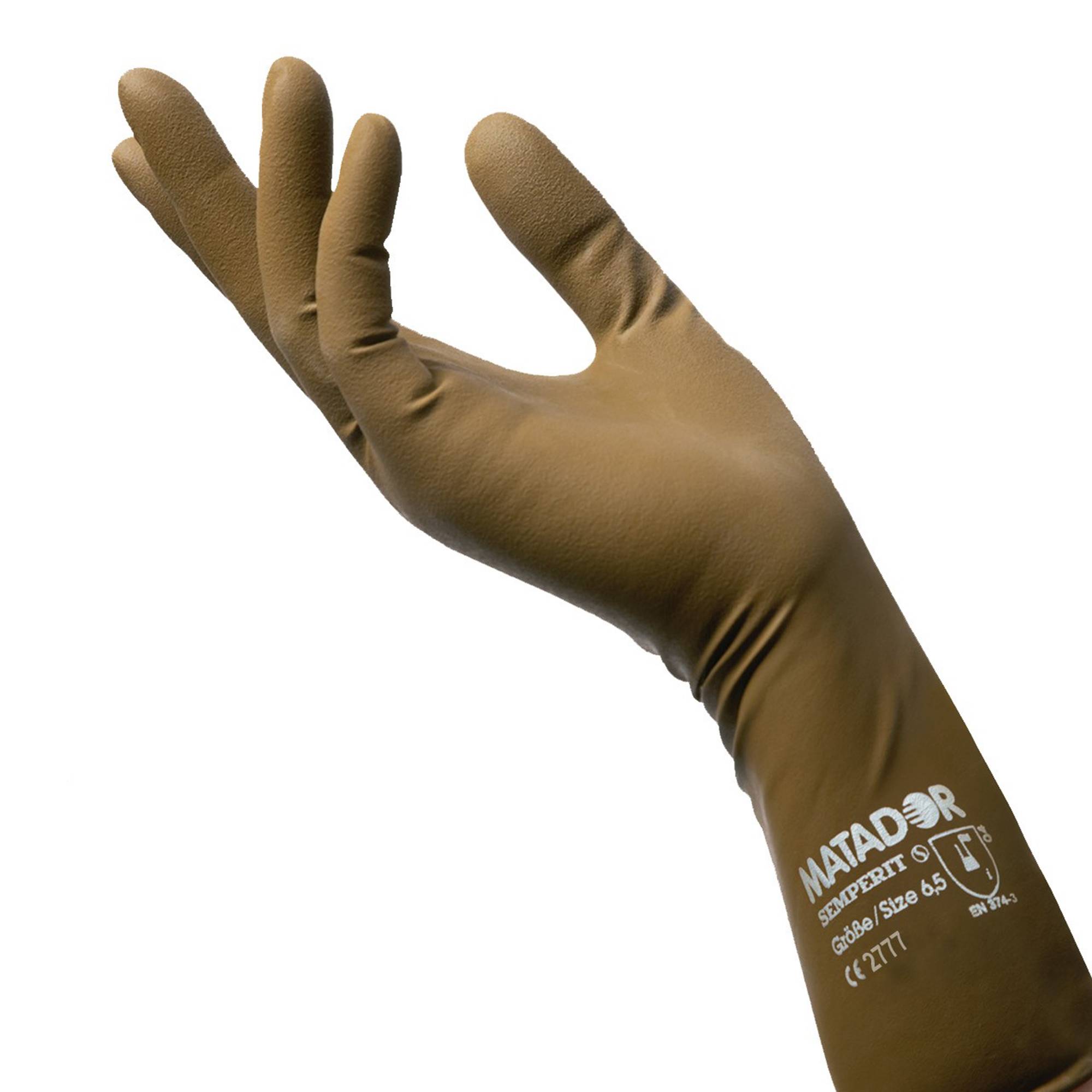 Paire de gants de protection en latex taille S de la marque Matador - 1