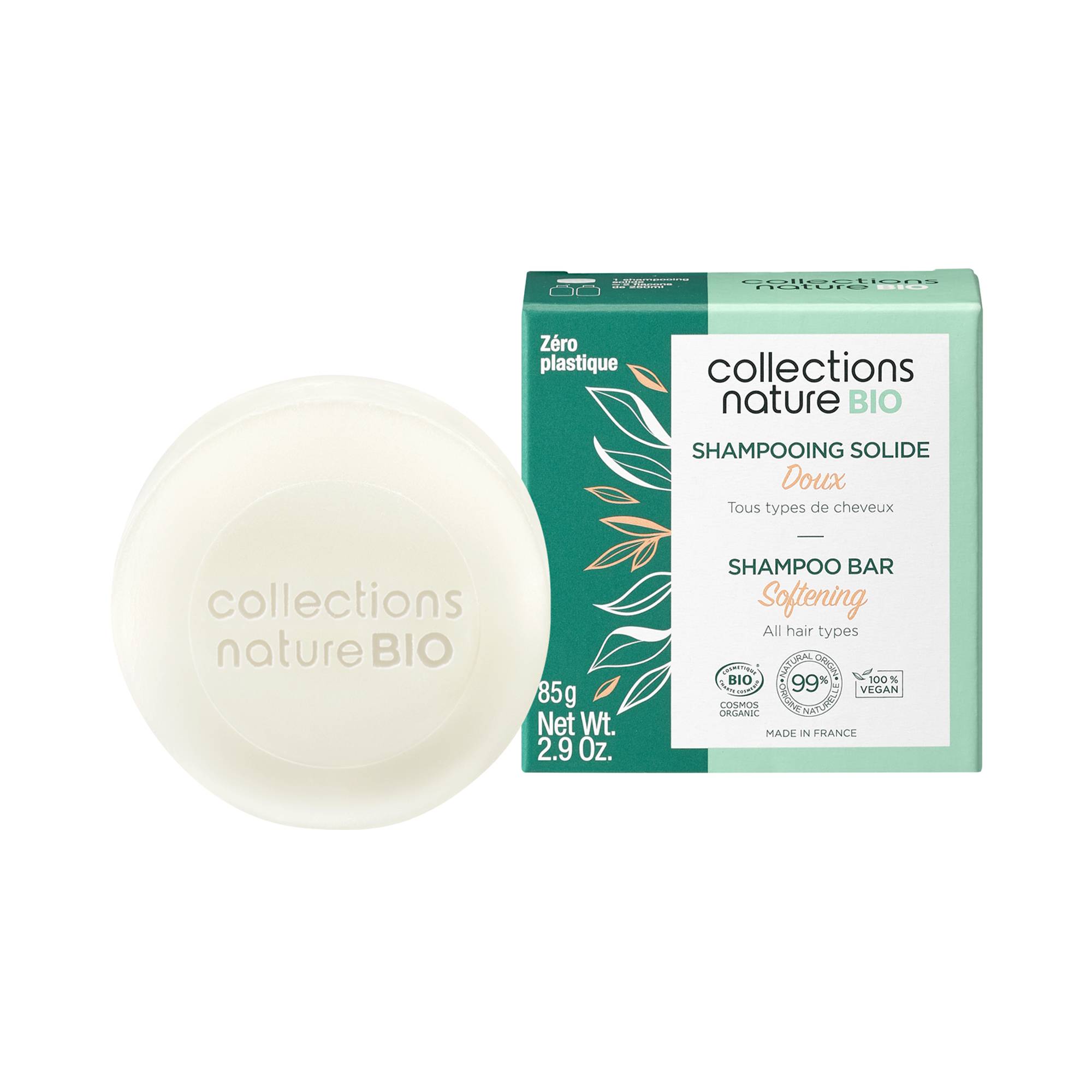 Shampoing solide doux BIO de la marque Eugène Perma Contenance 85g - 1