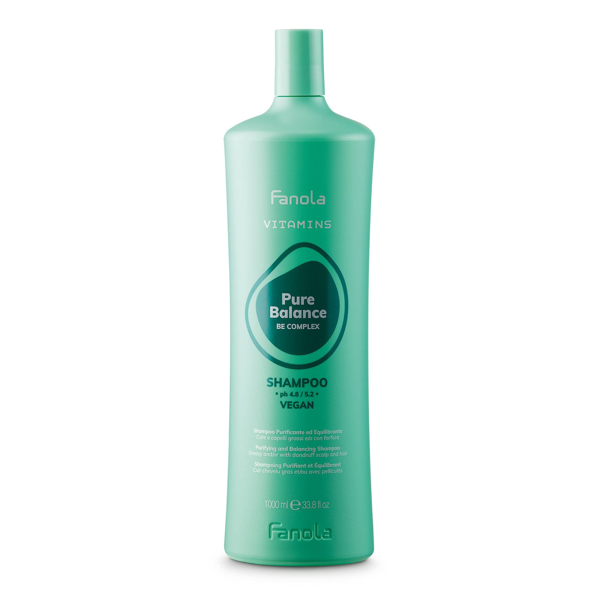 Shampooing purifiant et équilibrant Vitamins Pure Balance de la marque Fanola Contenance 1000ml - 1
