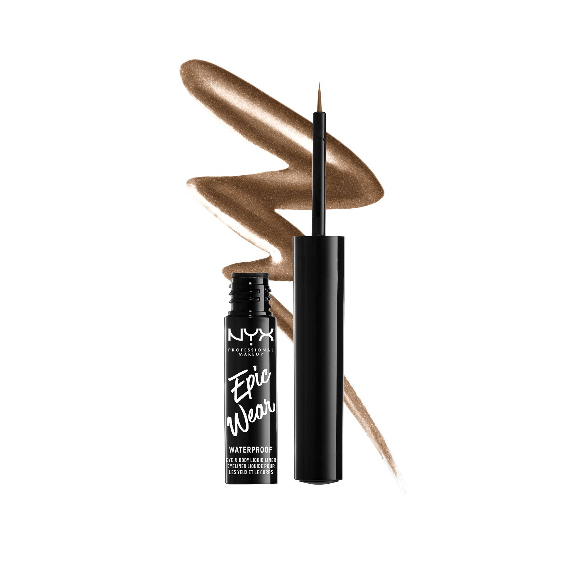 Epic Wear Metallic Liquide Liner Brown Me de la marque NYX Professional Makeup - 1