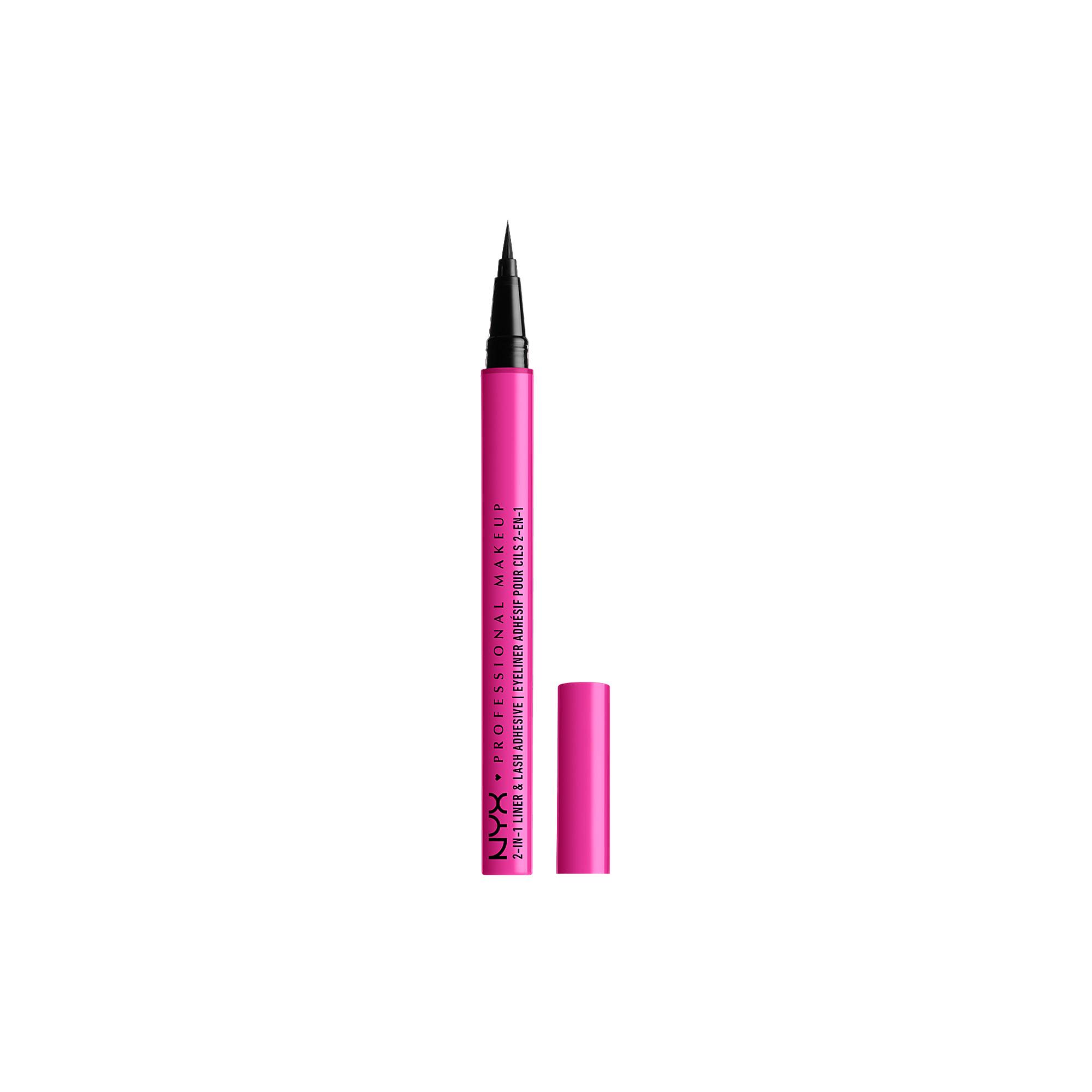 Eyeliner adhésif pour cils 2-en-1 Jumbo Lash Baddest Black de la marque NYX Professional Makeup Contenance 10g - 1