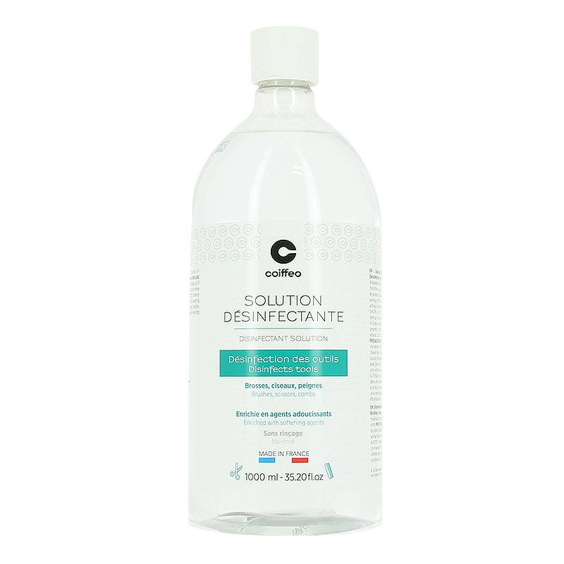 Solution désinfectante - Désinfection des outils de la marque Coiffeo Contenance 1000ml - 1
