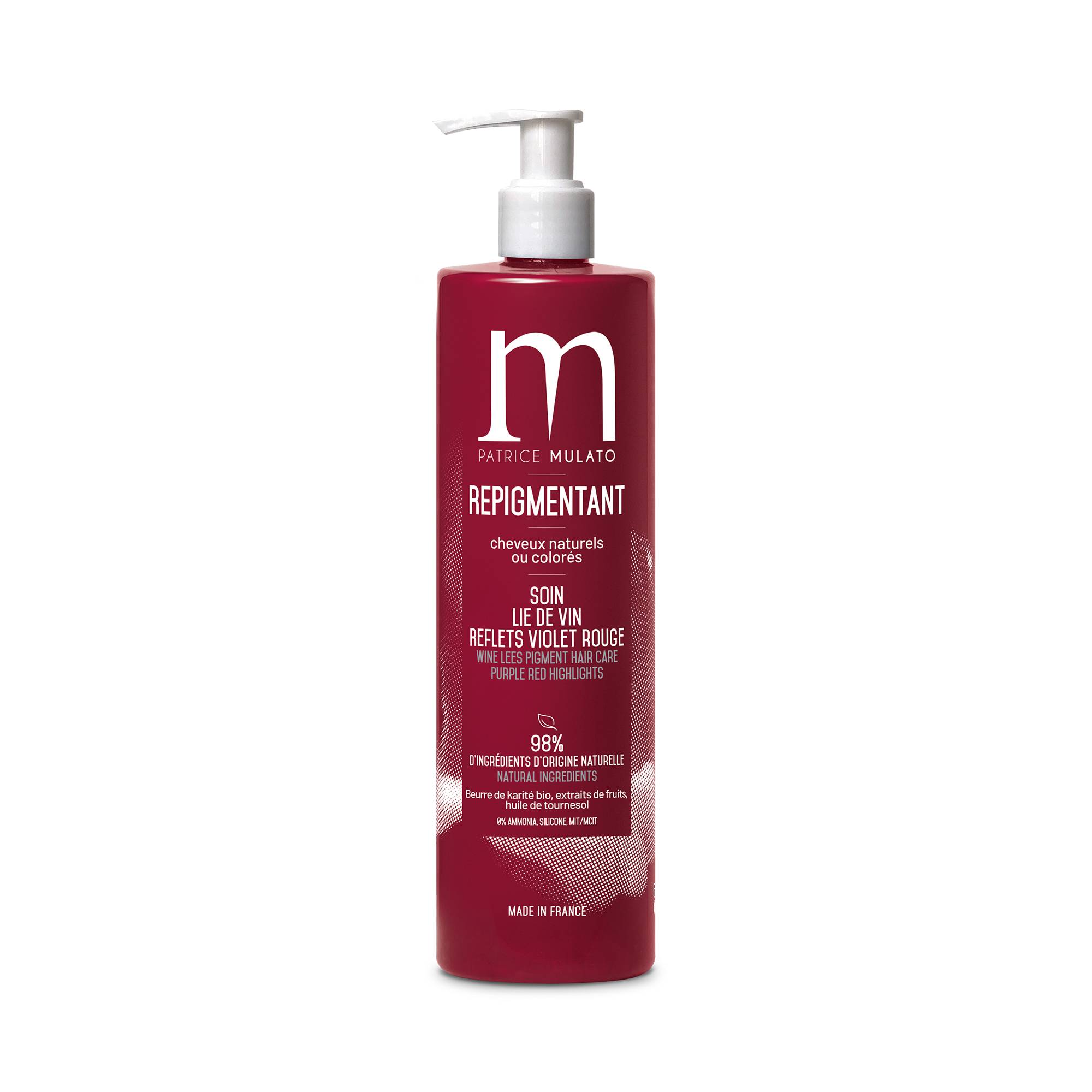 Soin repigmentant lie de vin de la marque Mulato Contenance 500ml - 1