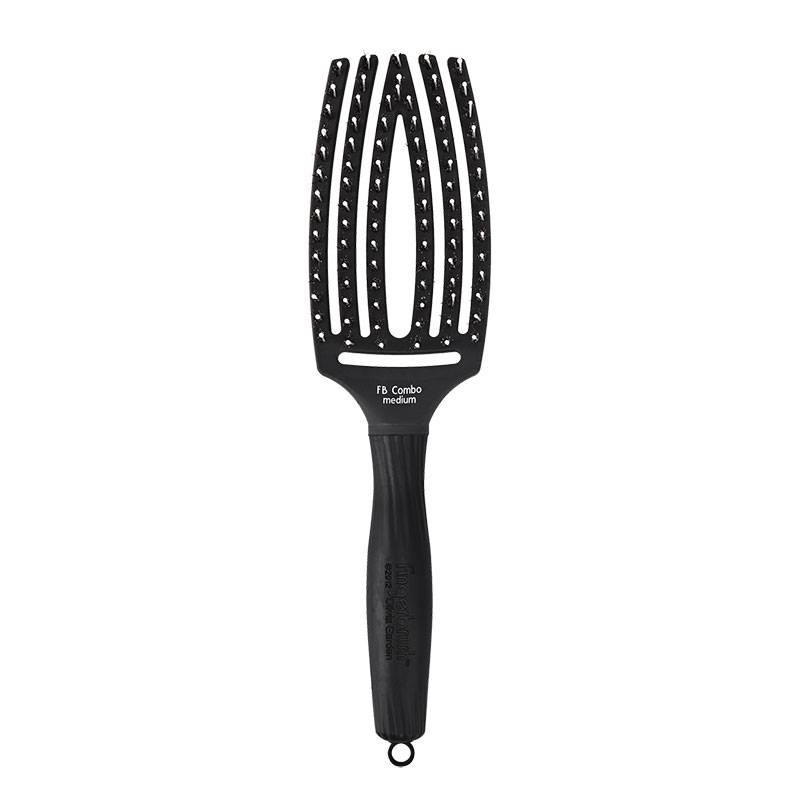 Brosse démêlante FingerBrush Noire taille M de la marque Olivia Garden - 1