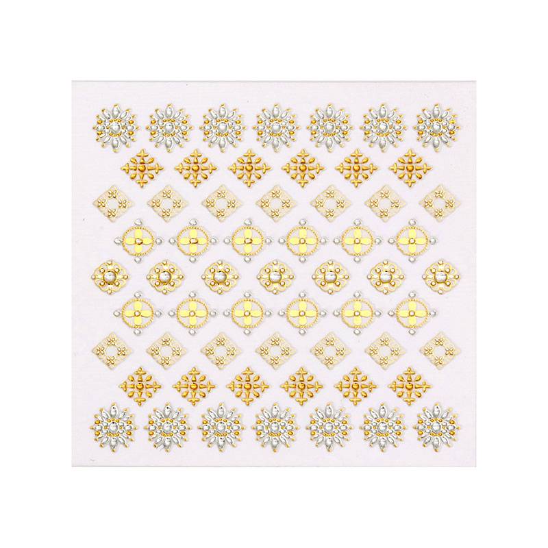 Décors adhésifs pour ongles jewel dorés de la marque Peggy Sage - 1