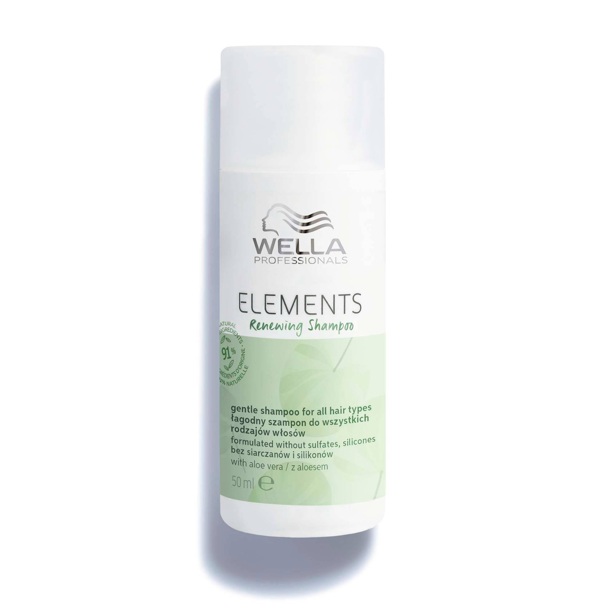 Shampoing régénérant Elements Renewing de la marque Wella Professionals Contenance 50ml - 1