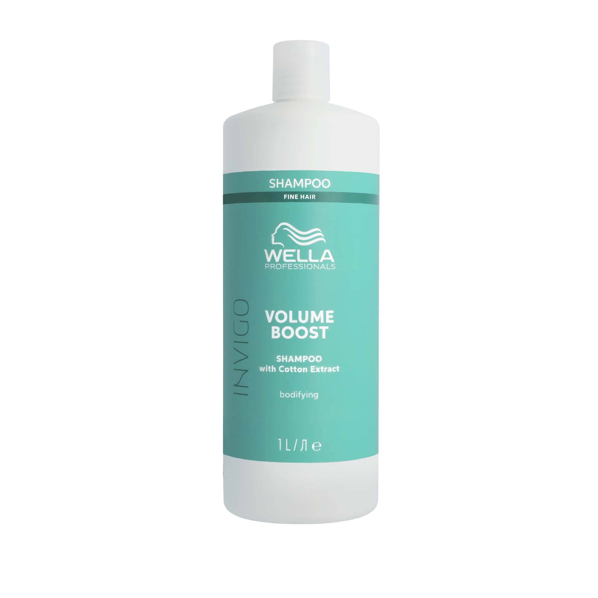Shampoing volume Volume Boost de la marque Wella Professionals Contenance 1000ml - 1