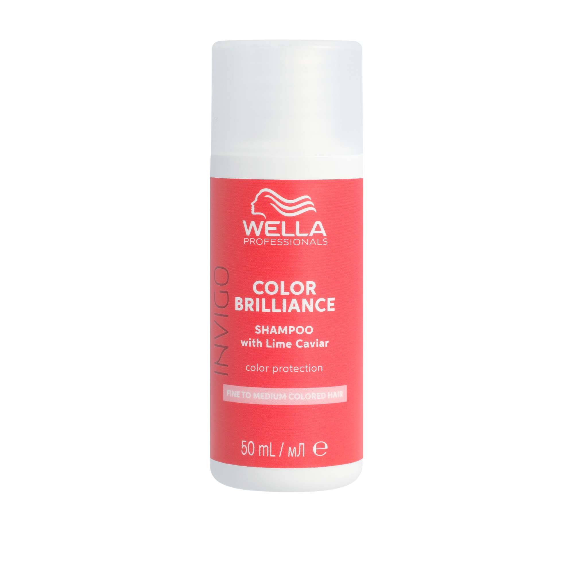 Shampoing cheveux colorés et fins à moyens Color Brilliance de la marque Wella Professionals Contenance 50ml - 1